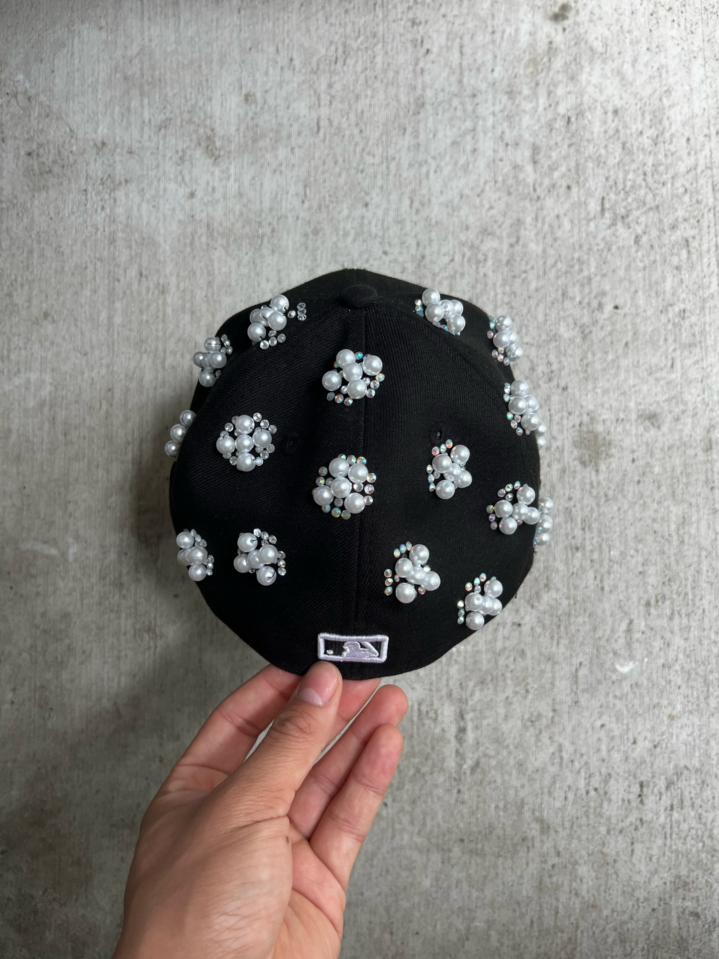 Pearl Clouds Embellished New Era Fitted Cap