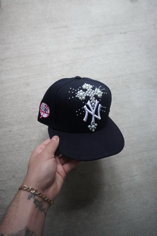 Black NY Cross Adjustable Snapback