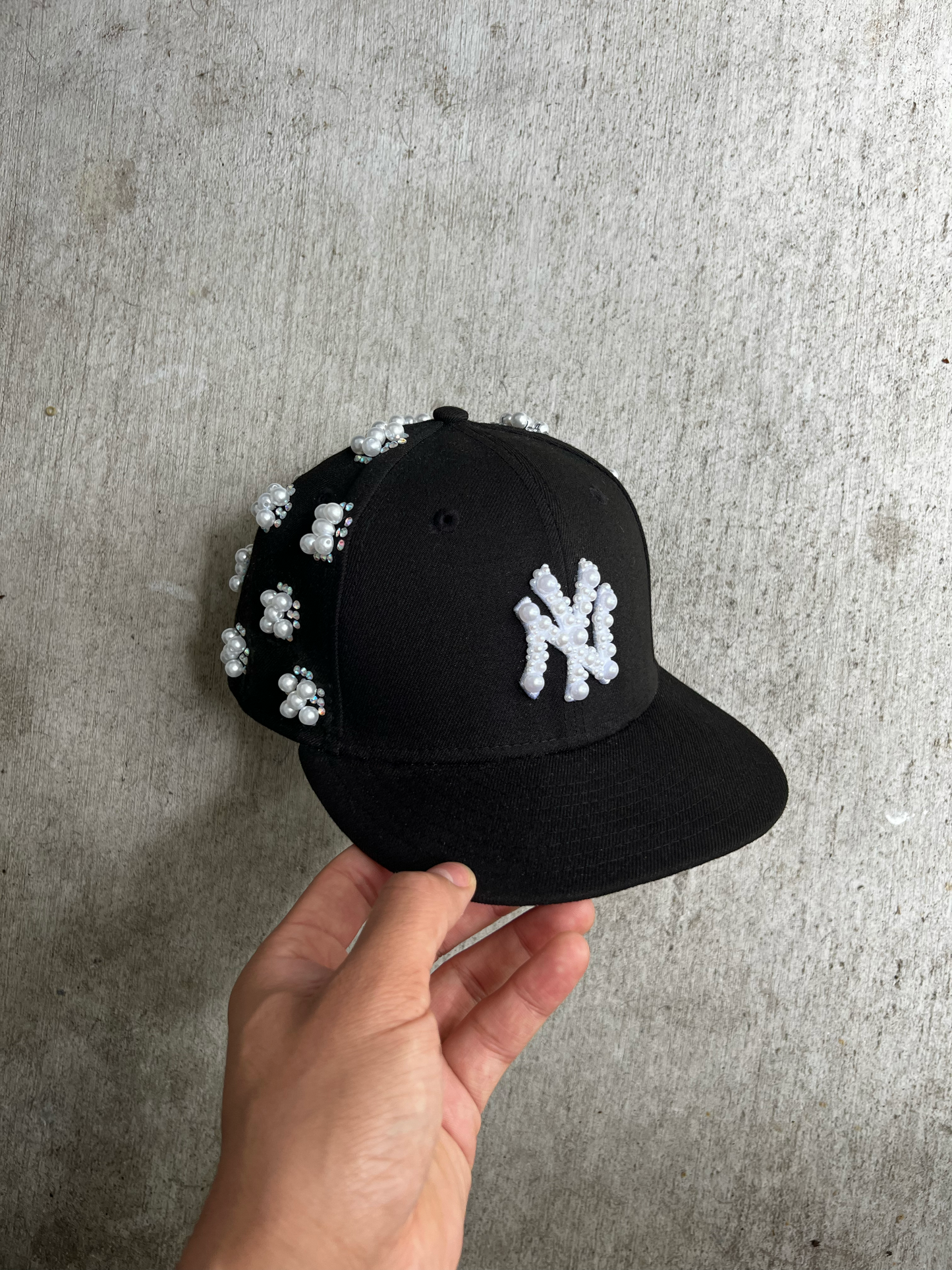 Pearl Clouds Embellished New Era Fitted Cap