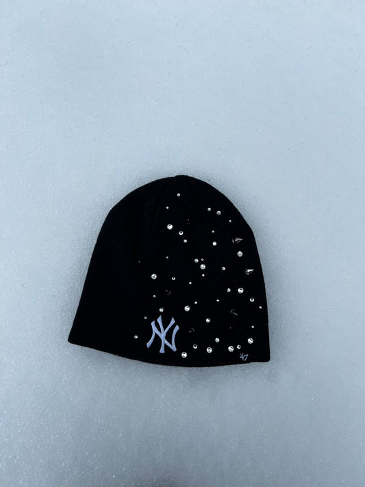 Spikes & Rhinestones '47 Cuffless Beanie